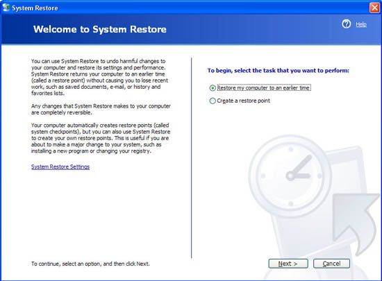 System Restore